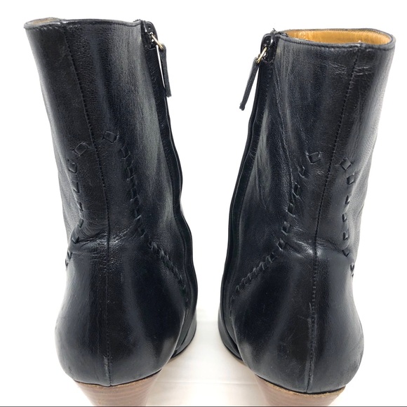 GUCCI black leather booties, made Italy, size 9 - Picture 10 of 15